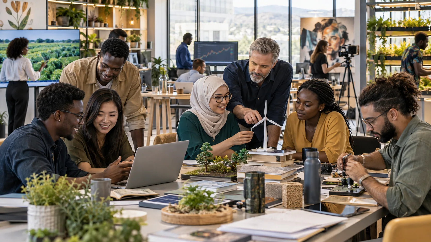A multidisciplinary GWSU school community collaborating on applied projects